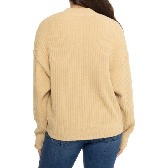 Free People Cocoa Henley Sweater - Size XS - NWT - Picture 2 of 2